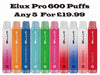 Elux Legend Mini 600 Puffs Disposable Vape - Pack of 10 - The Puff Club